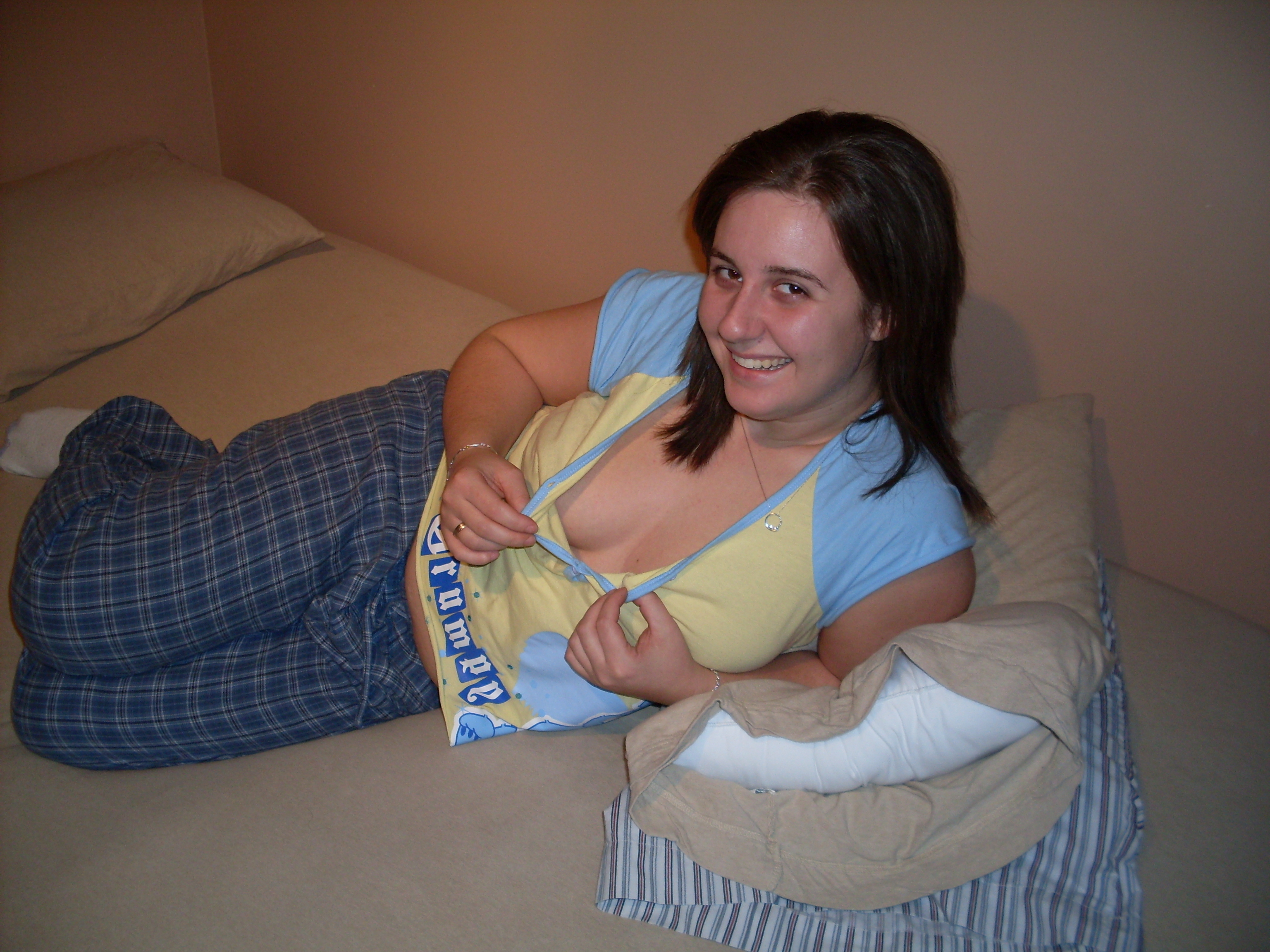 Working up the courage, PJ Party. — 9
