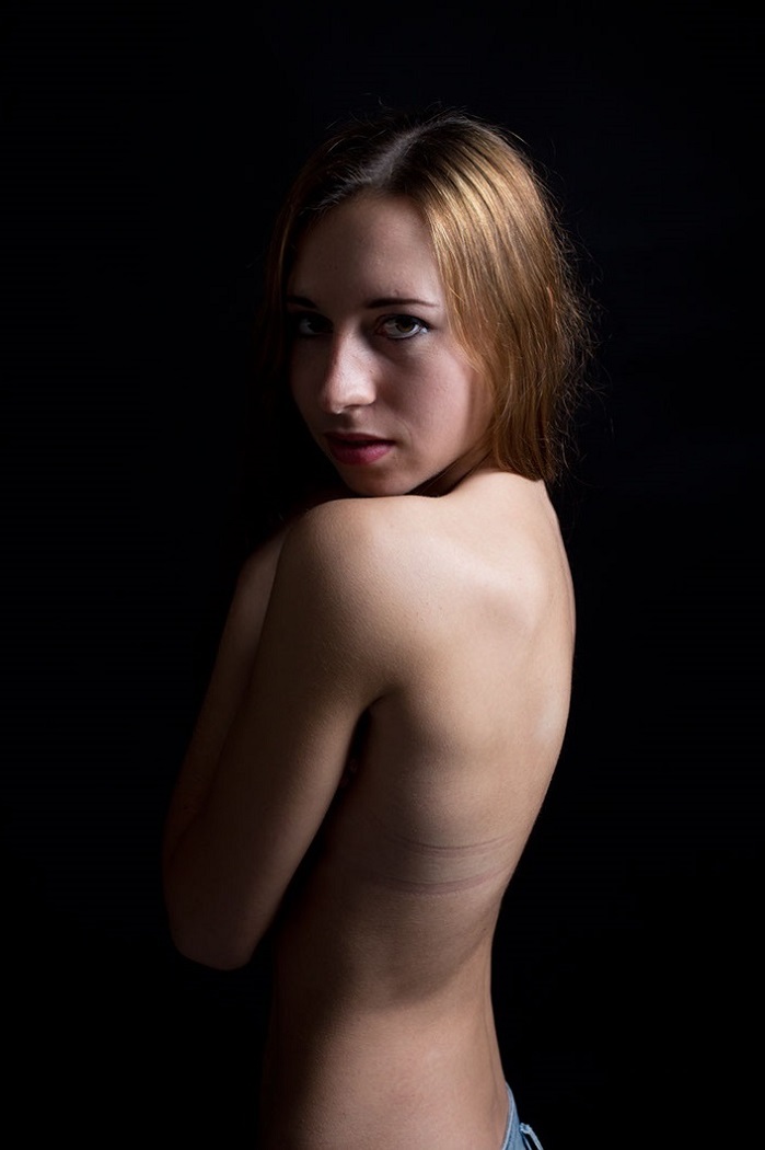 German teacher Malin posing — 13