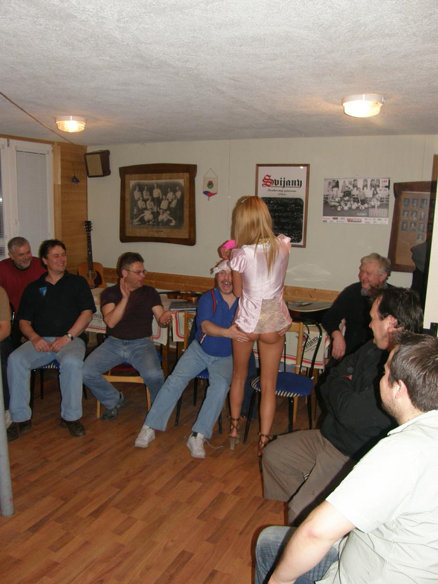 Czech Topless Waitress in Striptease Club — 32