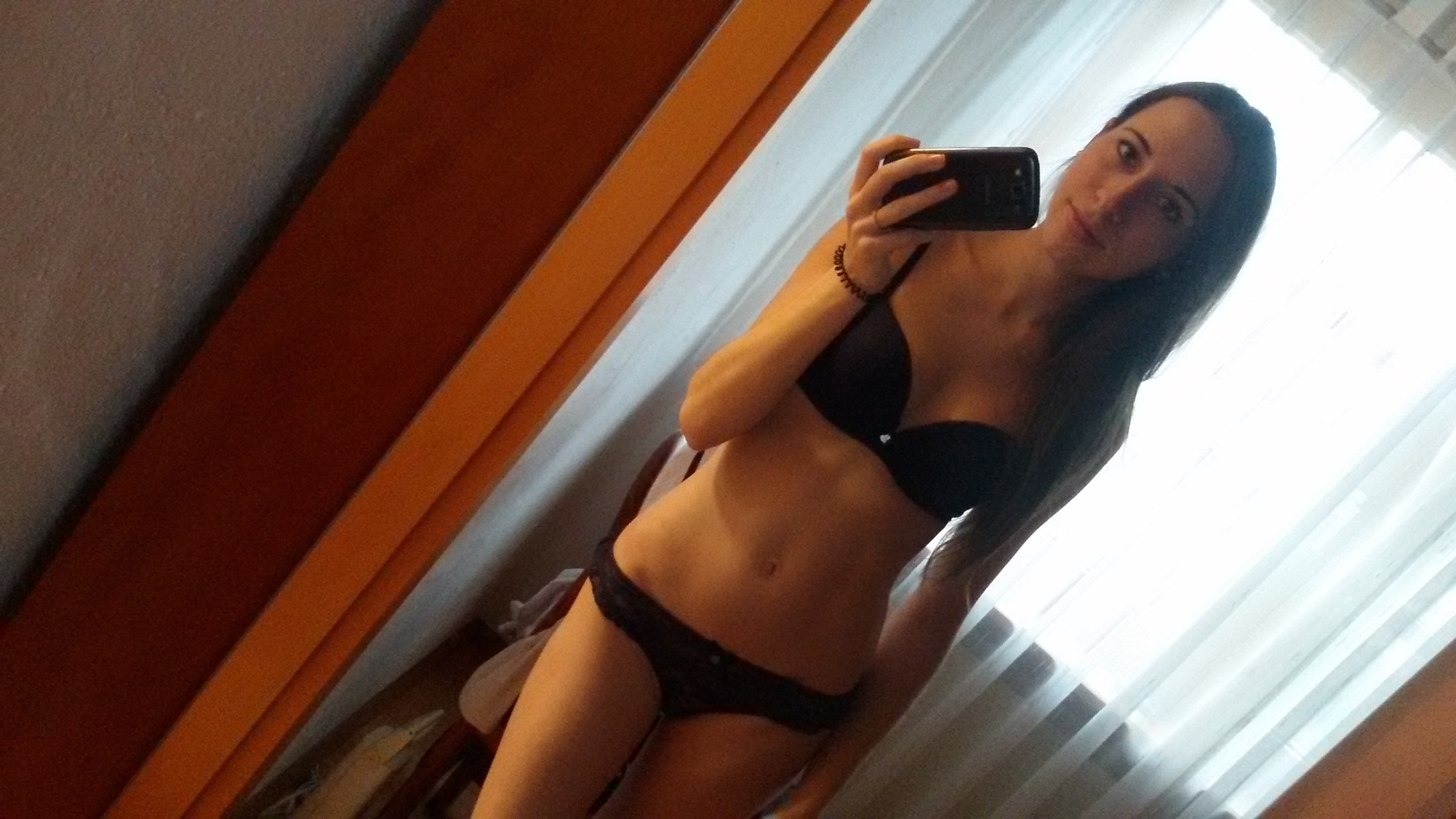 German teacher Malin posing — 28