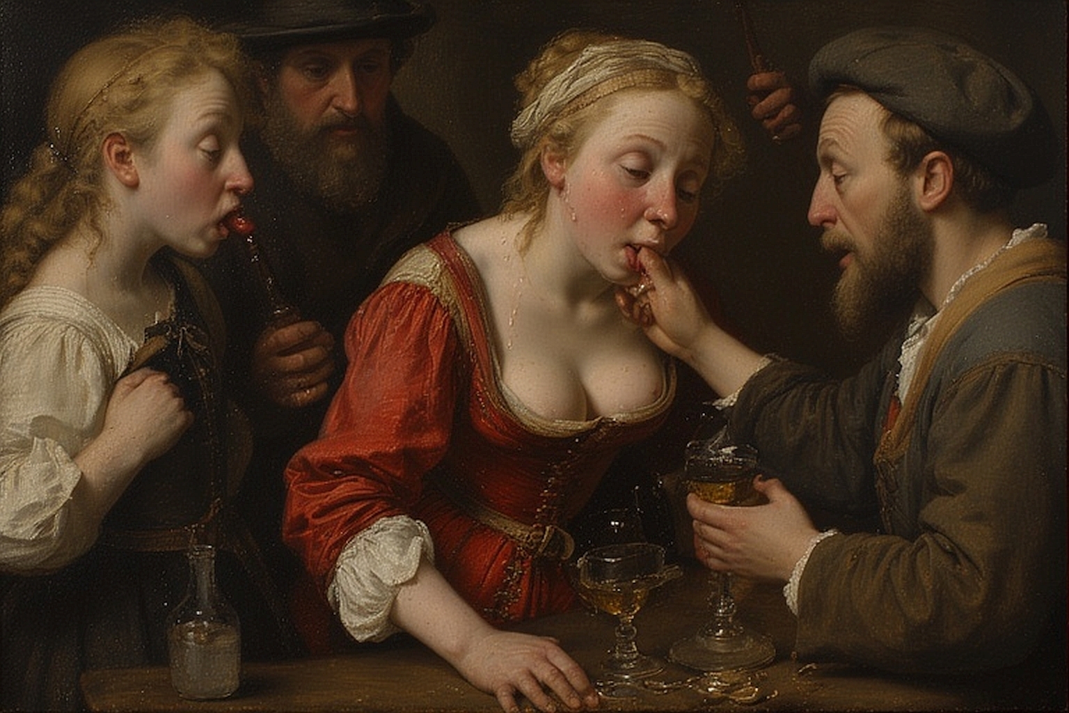 Young slut waitress. Flemish school — 7