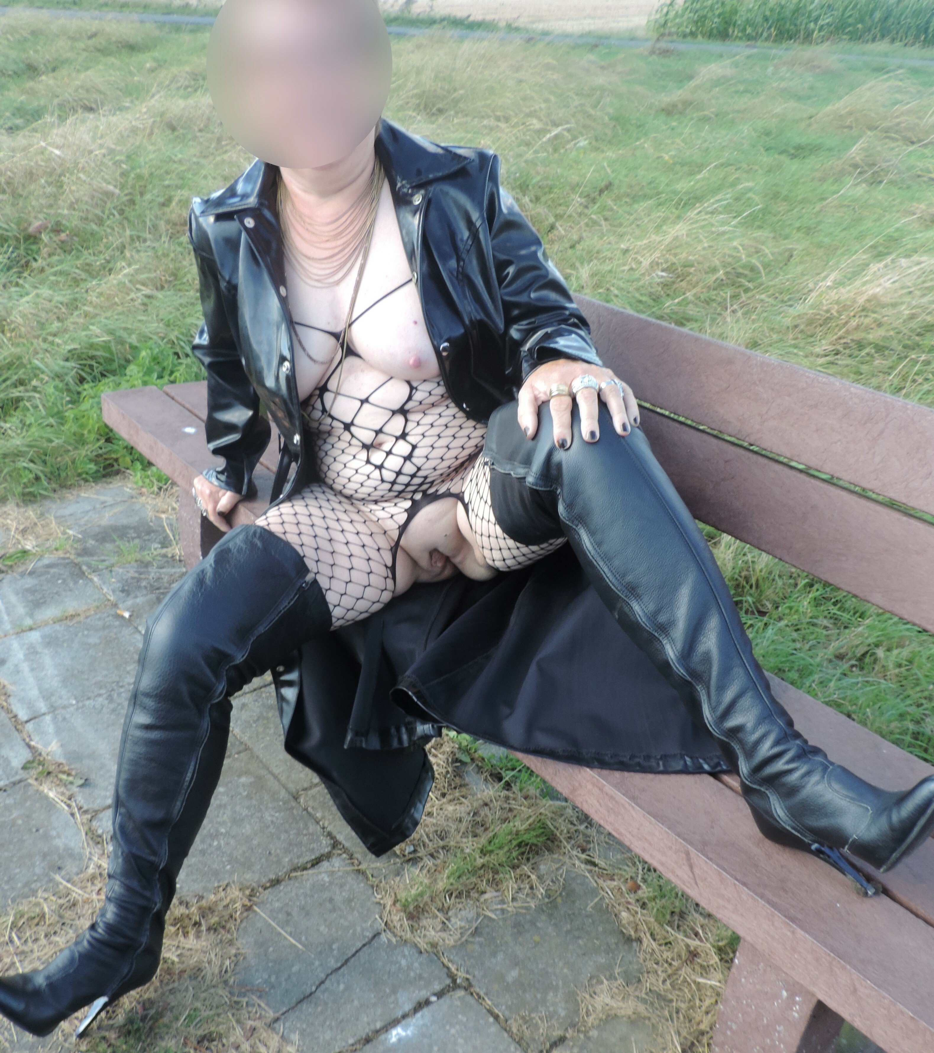 Tine - horny slut outside masturbating — 11