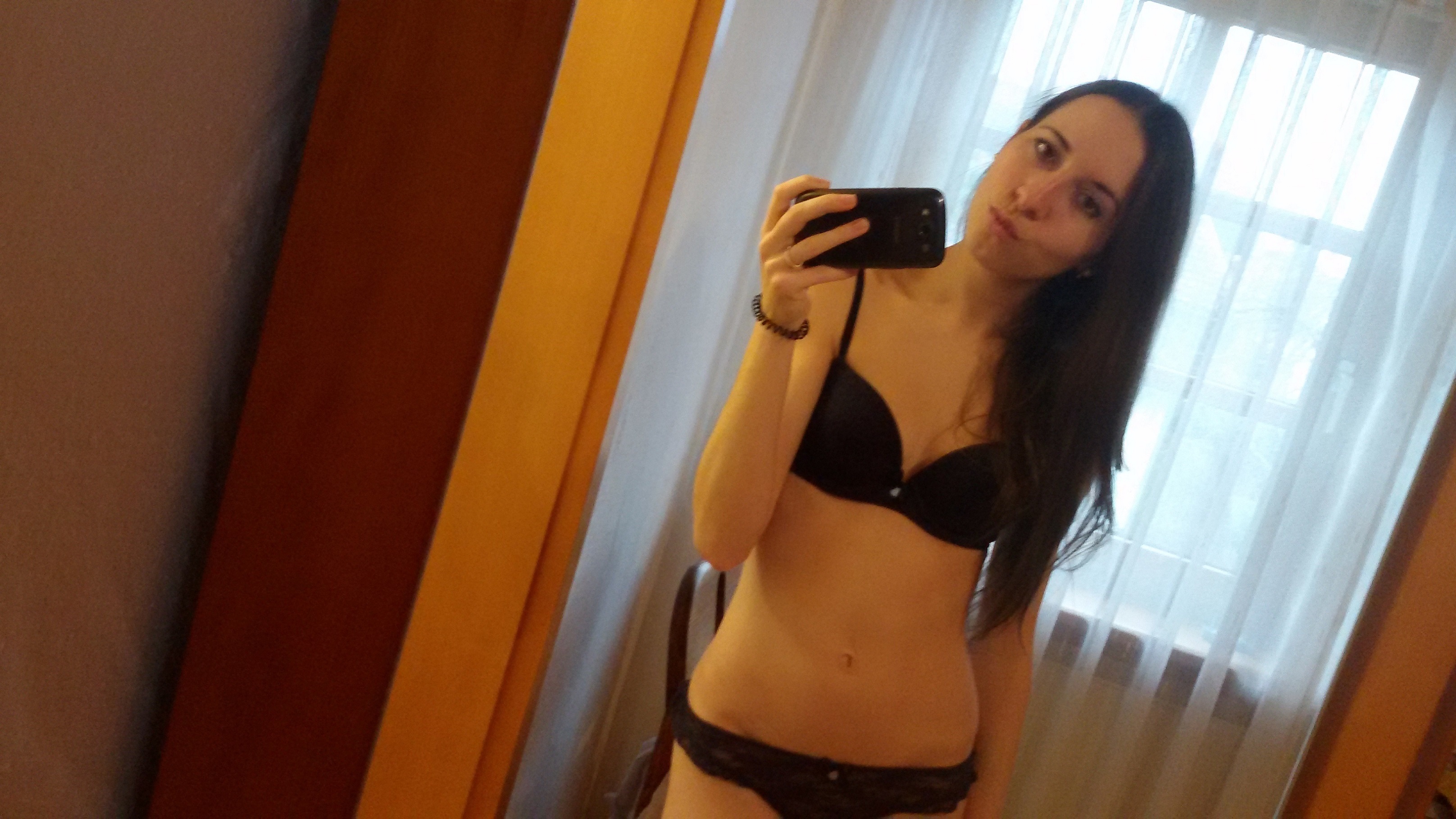 German teacher Malin posing — 5